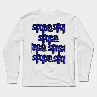 Space lettering Long Sleeve T-Shirt